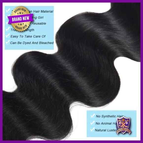 18 Inch Brazilian Body Wave Human Hair Bundles 3 Bundle Deal main image 5